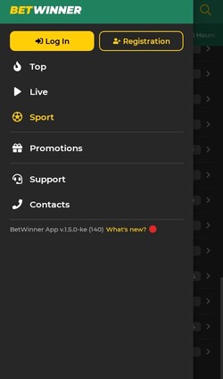 Betwinner app features