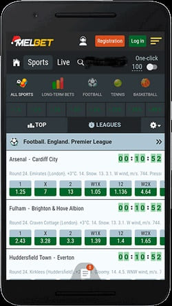 Melbet app sportsbook