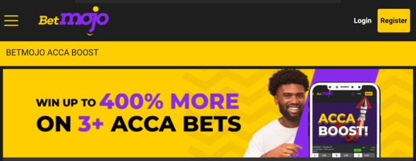 Betmojo Acca Boost Promotion