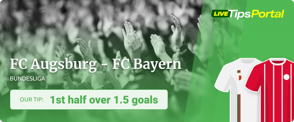 Betting tip FC Augsburg vs Bayern Munich 2021/22