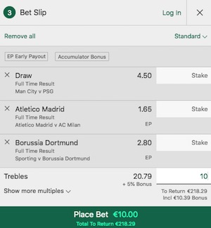 Bet365 Bet Slip