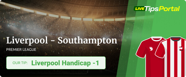 Liverpool FC vs Southampton FC betting tip 2021/22