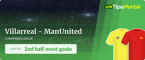 Champions League 2021/22 betting tip on Villarreal vs Manchester United
