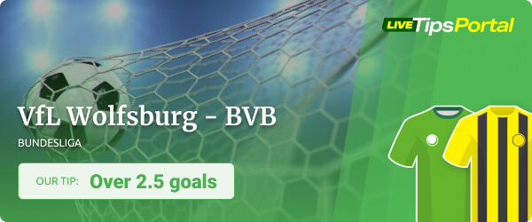 Sports betting tip VfL Wolfsburg vs BVB 2021/22