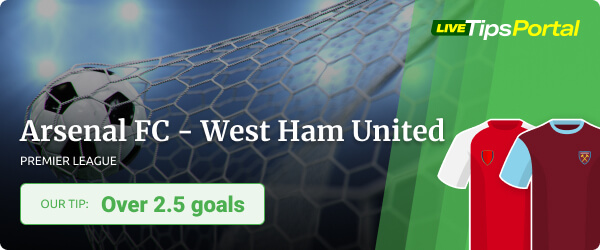 Arsenal FC vs West Ham United betting tip
