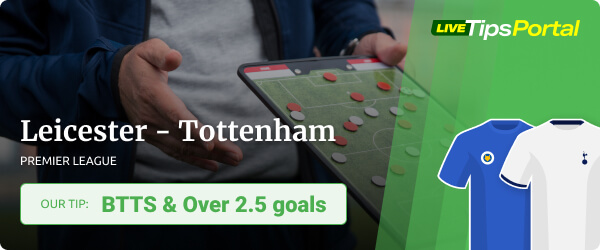 Leicester City vs Tottenham Hotspur betting tip