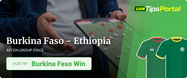 Burkina Fase vs Ethiopia AFCON 2022 betting tip