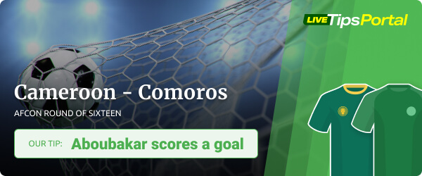 Cameroon vs Comoros AFCON 2022 betting tips