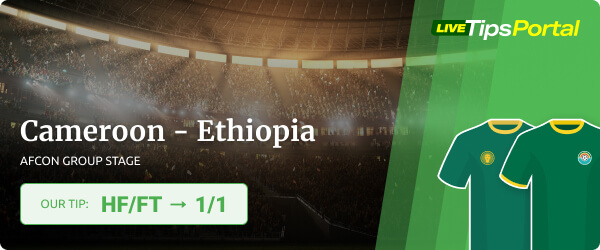 Cameroon vs Ethiopia AFCON 2022 betting tip