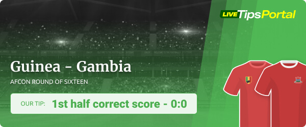 Guinea - Gambia AFCON 2022 betting tip