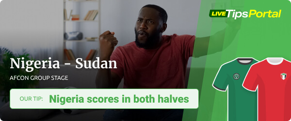 Nigeria vs Sudan AFCON 2022 betting tip