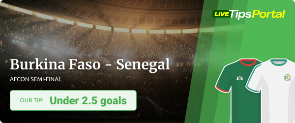 Burkina Faso vs Senegal AFCON 2022 betting tip