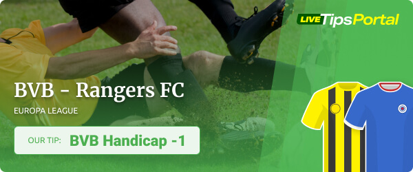 BVB vs Rangers FC betting tip Europa League 2021/22