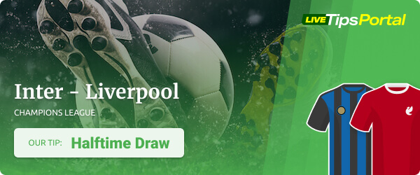 Betting tip Inter vs Liverpool FC Champions League 2021/22