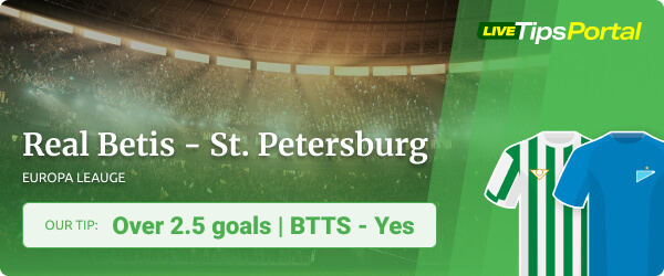 Real Betis vs Zenit St. Petersburg betting tip