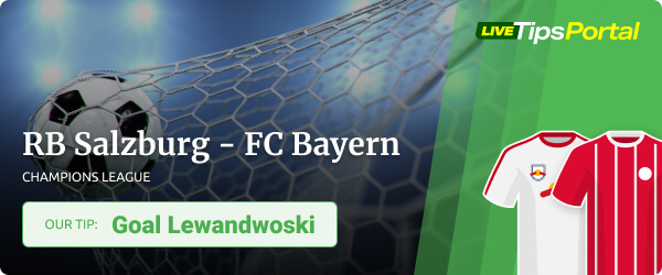 Red Bull Salzburg vs FC Bayern Munich Champions League 2021/22 betting tip