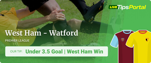 West Ham United vs Watford FC betting predictions