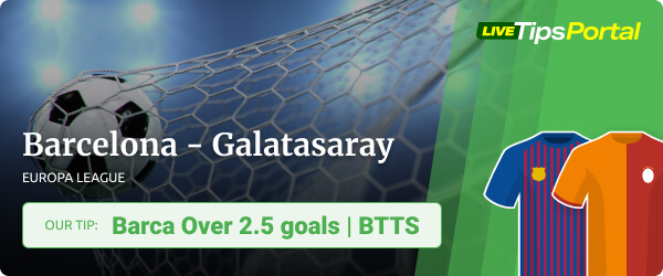 FC Barcelona vs Galatasaray betting tip Europa League 2021/22