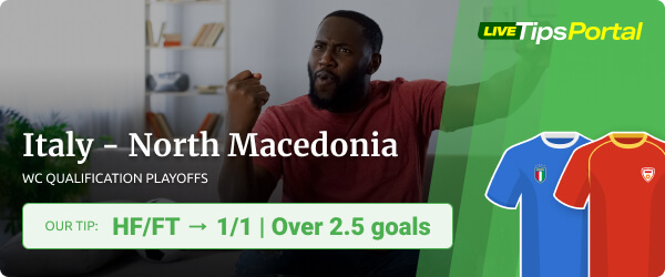 Italy vs North Macedonia betting tip WC 2022 qualification playoffs semifinal