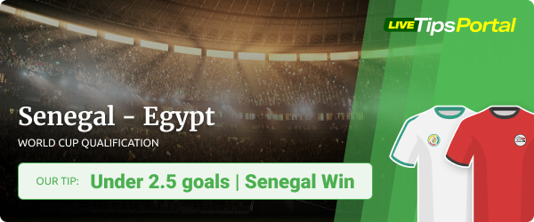 Betting tips Senegal vs Egypt World Cup 2022 qualification