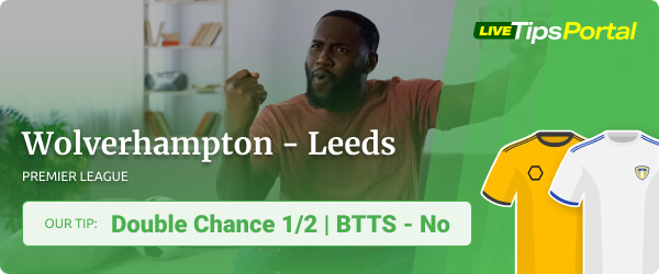 Wolverhampton - Leeds prediction Premier League 2021/22