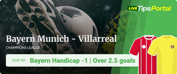 Bayern Munich vs Villarreal betting tips