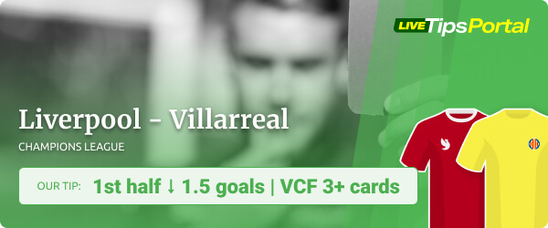 Liverpool vs Villarreal betting tips