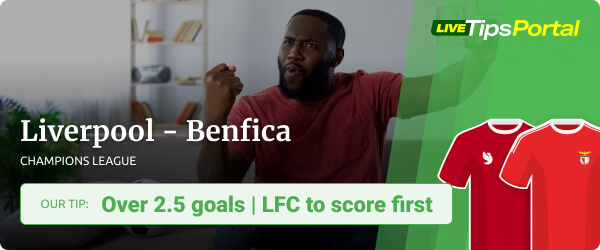 Liverpool vs Benfica CL predictions