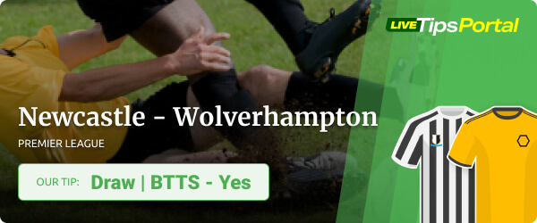Betting tip Newcastle United vs Wolverhampton Premier League 2021/22