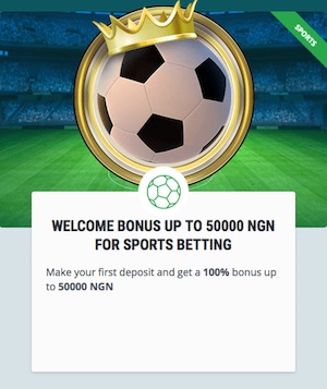 22Bet Nigeria welcome bonus