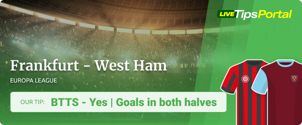 Betting tips Frankfurt vs West Ham