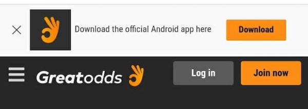 Greatodds android app screen