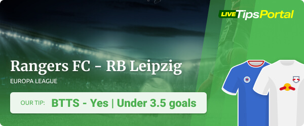 Rangers FC vs RB Leipzig betting tips Europa League semifinal 2022