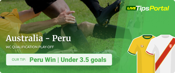 Australia vs Peru tips World Cup qualification play-off