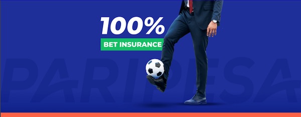 100% Paripesa bet insurance