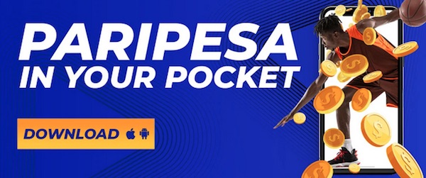 Paripesa in your pocket download banner