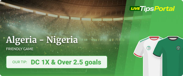 Friendly game Algeria vs Nigeria predictions