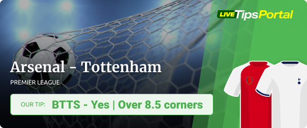 Arsenal vs. Tottenham betting tips EPL 2022/23