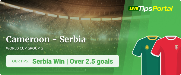 Cameroon vs. Serbia predictions World Cup 2022