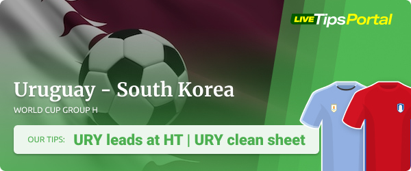 Uruguay vs South Korea World Cup betting tips