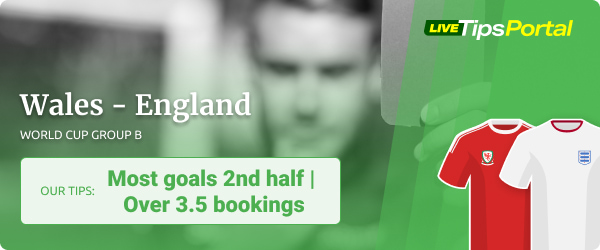 Wales vs. England World Cup betting tips