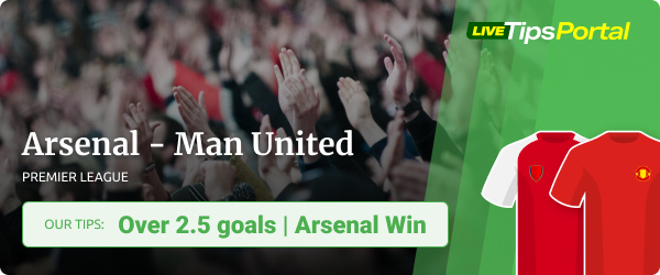 Betting predictions for Arsenal vs Manchester United
