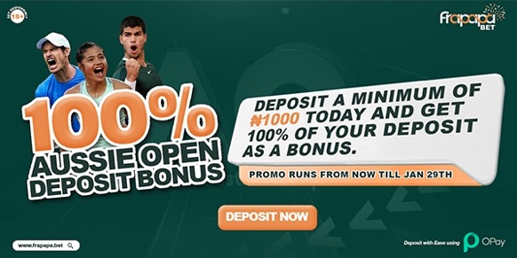 Frapapa Australian Open 2023 deposit offer