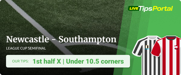 Newcastle vs Southampton League Cup betting tips