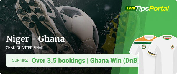 Niger vs Ghana CHAN quarterfinal betting predictions