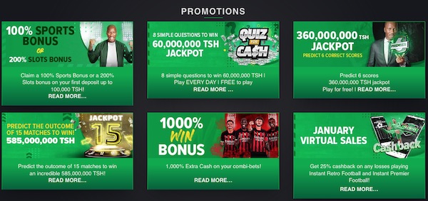 Premierbet TZ promotions