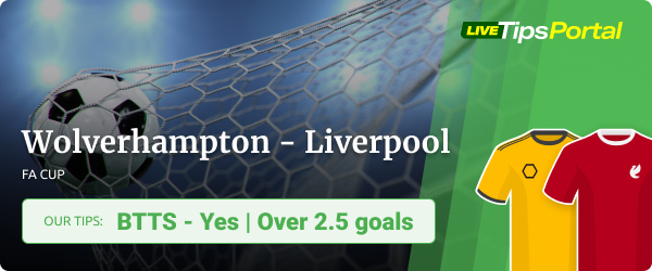 Wolverhampton vs. Liverpool FA Cup betting tips
