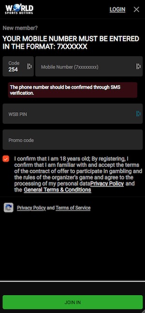 Worldsportsbetting mobile registration