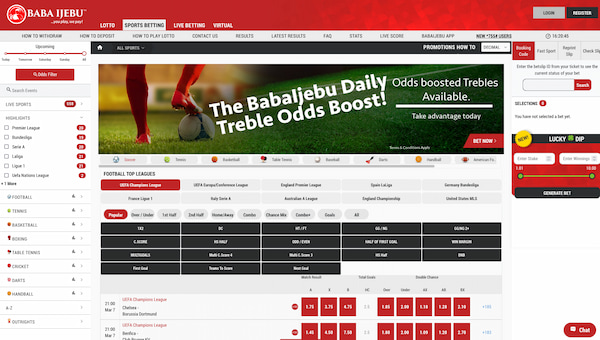 Baba Ijebu homepage desktop