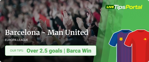 Betting tips EL playoffs Barcelona vs Manchester United